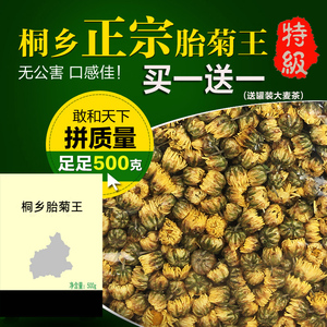 菊花茶特级胎菊王正宗桐乡杭白菊正品杭州胎菊花500g贡菊散装新花