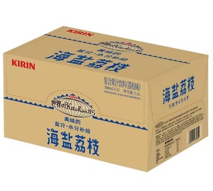 怡宝新日期国产Kirin麒麟海盐荔枝水果饮料500ml*15瓶整箱包邮