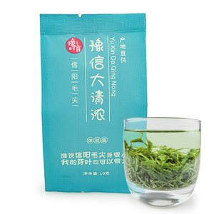 豫信茶叶信阳毛尖大叶茶 袋装新茶 雨前绿茶 大清浓10g体验装