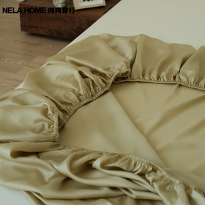 NELA HOME 60支兰精天丝纯色床罩床笠罩单品丝滑凉感裸睡床品夏季