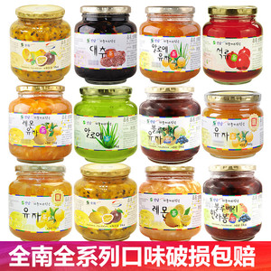 韩国全南蜂蜜柚子茶罐装水果茶酱柠檬百香果泡水喝的夏季冲泡饮品