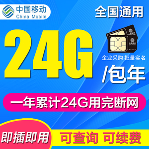 移动纯流量4G上网卡监控摄像头车载导航GPS流量卡全国通用包年卡