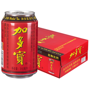 加多宝凉茶植物凉茶饮料310ml*24罐整箱金罐红罐降暑解渴JDB凉茶