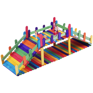 桥梁大桥模型桥雪糕棒冰棒棍木片儿童幼儿园手工diy制作材料包