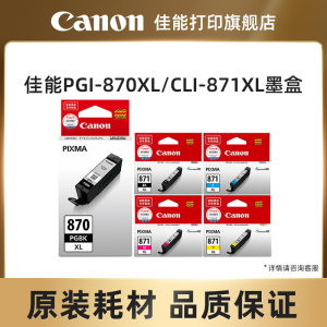 佳能打印旗舰店原装分体式墨盒PGI-870XL/CLI-871 (适用MG7780/MG6880/MG5780/TS9080/TS6080/TS8080/TS5080