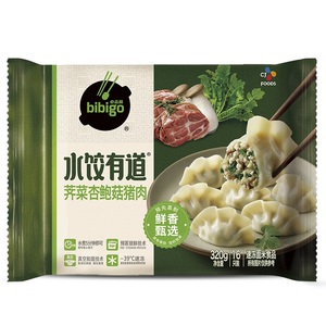 必品阁水饺有道（荠菜杏鲍菇猪肉）320g/袋