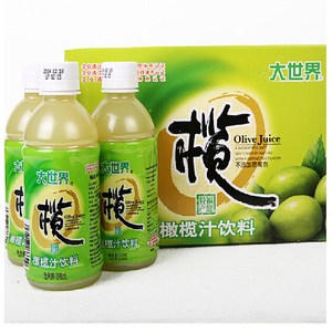 大世界橄榄汁饮料 夏季解暑饮料果汁 福建特产饮料饮品300ml*12瓶