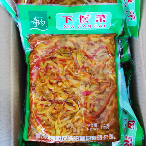 涪陵榨菜奇均下饭菜1000g去皮榨菜丝 咸菜餐饮商用大包红油凉拌菜