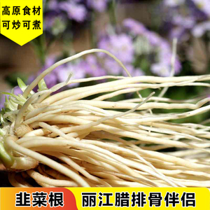 云南丽江 新鲜韭菜根腊排骨火锅底料配料食材 解腻提鲜100克