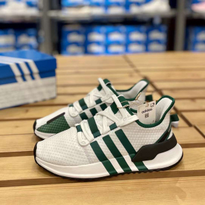 adidas三叶草男女夏季PATH RUN经典低帮透气轻便运动休闲鞋FX5261