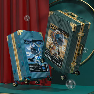 NANS宇航员新款行李箱女拉杆箱男20寸旅行密码皮箱子结实耐用加厚