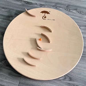 360圆盘儿童平衡木感统训练开放型益智木质玩具圆板健身智力娃0-7
