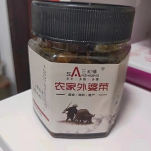 三知情农家外婆菜香辣下饭菜瓶装开胃菜拌面湖南特产小菜即食280g