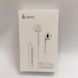 EDIFIER/漫步者 H180 Plus半入耳式手机通话音乐耳机简便线控通用