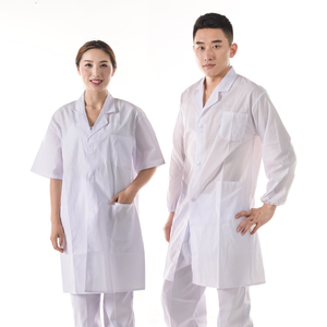 白大褂长袖薄款夏季女男学生化学实验服护士药店短袖工作服医生服