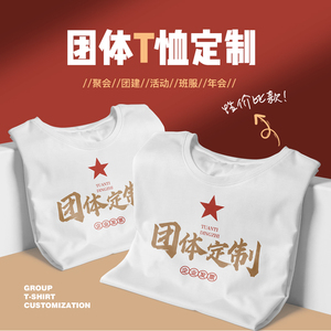 纯棉t恤定制印logo字图短袖广告文化polo衫团队diy工作装订做班服