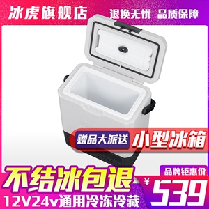 冰虎提手车载冰箱制冷压缩机车家两用冷冻冷藏货车12V24V小型冰箱