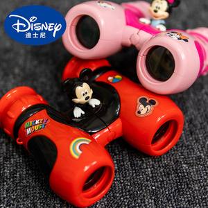 迪士尼儿童望远镜高清安全护眼米奇米妮益智科教玩具放大镜