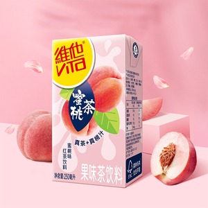 维他奶维他柠檬茶蜜桃茶饮料250ml*6盒清爽夏季饮品[ALYP]