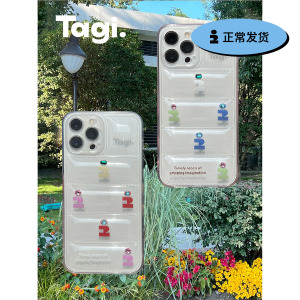 Tagi.《i》想象鼓鼓Swar*vski水钻环保tpu全包精孔iPhone手机壳