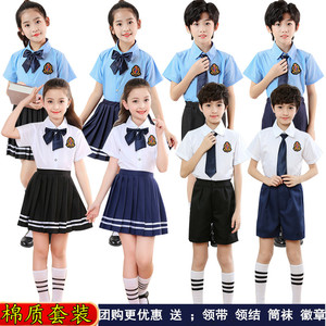 儿童大合唱服演出服中小学生校服诗歌朗诵表演服男女童班服英伦风