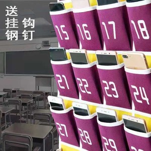 员工手机存放袋挂墙便携门后多格新品学生学校墙上墙面神器单个式