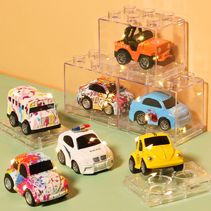 玩具车男孩儿童小汽车回力惯性警车迷你模型宝宝合金仿真益智礼物