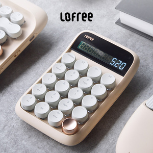 Lofree洛斐 奶茶小键盘 笔记本外接无线蓝牙青轴机械数字小键盘