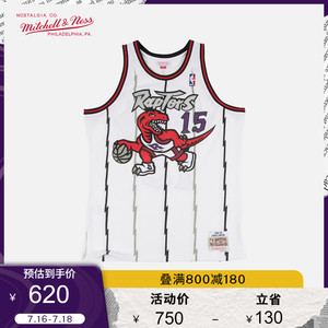 mitchellness 卡特98-99年猛龙SW复古球衣MN联名男宽松篮球服潮