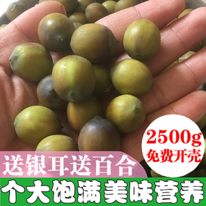 成熟老莲子米新鲜莲蓬子褐色带壳莲子带芯鲜莲子莲米现摘现剥5斤