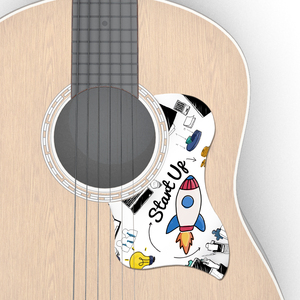 吉他护板抖音同款配件贴面板41寸40民谣装饰扫弦透明贴纸保护膜