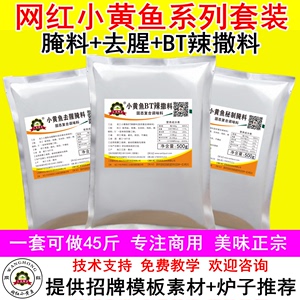 网红小黄鱼套装辣椒粉BT撒料秘制腌料去腥料烤鱼烤虾烤牛蛙商用料