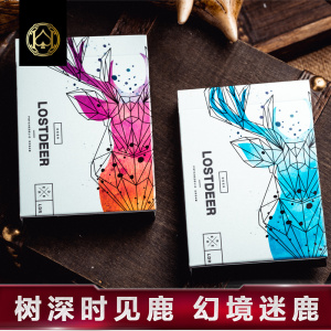 汇奇进口收藏花切扑克牌高颜值潮牌纸牌幻境迷鹿麋鹿 lost deer