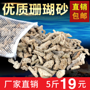 特惠珊瑚砂鱼缸过滤材料菲律宾珊瑚沙珊瑚骨提高PH滤材净水海水沙