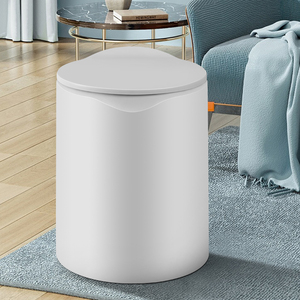 客厅垃圾桶带盖子卧室家用厕所卫生间厨房高颜值按压式垃圾桶防臭