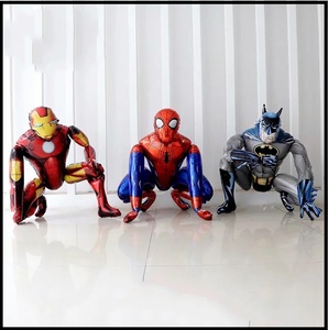 3D4D大号立体站立蜘蛛侠钢铁侠组装铝膜气球漫威主题生日派对布置