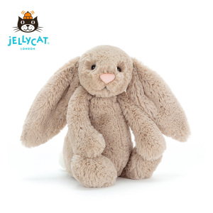 英国jELLYCAT经典害羞米色邦尼兔毛绒玩具宝宝安抚公仔玩偶抱枕