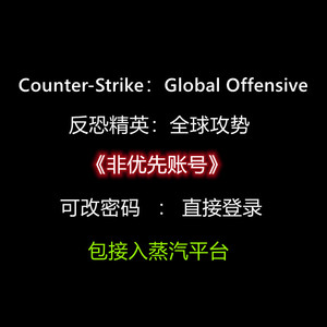 csgo账号小号非优先国际服一级二级定级国服竞技无冷却包接入蒸汽