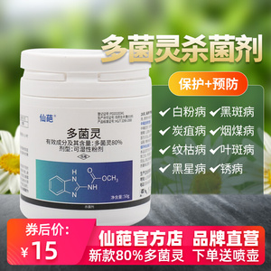 仙葩80%多菌灵杀菌剂月季炭疽病专用多肉植物花卉通用型土壤杀菌