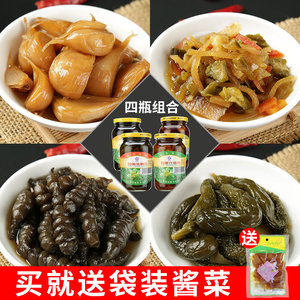 四美酱菜什锦菜酱瓜腌乳黄瓜咸菜脆甜早餐配菜扬州特产下饭菜瓶装