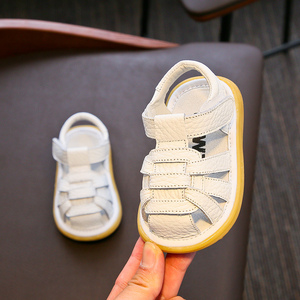 新款夏季女宝宝凉鞋2022男婴儿鞋子透气0-1-3岁小童学步鞋软底
