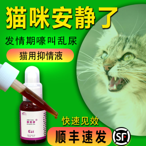 猫咪发禁情粉母猫专用公猫发情期抑制片喵情粉静液体闹猫防叫绝育