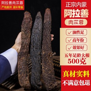 肉苁蓉正宗内蒙古阿拉善整根500g油性肉苁蓉泡酒茶料中药材