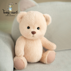 TeddyTales莉娜熊手工泰迪熊公仔玩偶闺蜜礼物毛绒玩具基础款中号