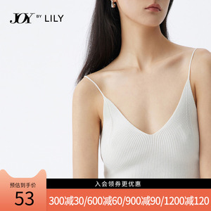 【商场同款】LILY2021夏新款女装时髦INS多色性感低胸针织小吊带