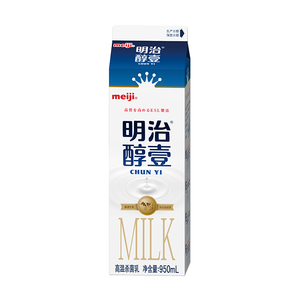 明治醇壹高温鲜牛乳 950ml/盒