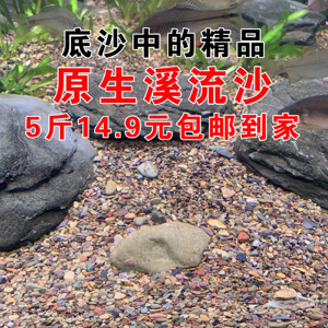 原生缸底砂溪流沙造景沙龟缸鱼缸底沙大机砂装饰底沙河底水草缸沙