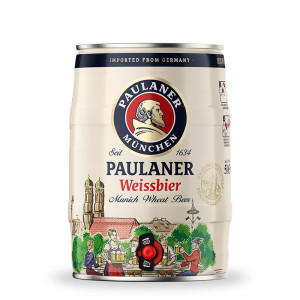 【进口】保拉纳/柏龙啤酒（PAULANER）5L*1桶装德国精酿小麦白啤