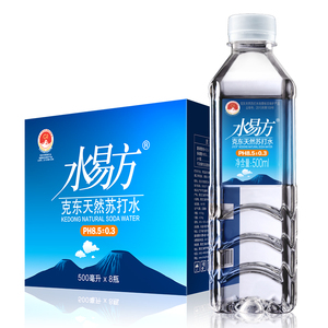 水易方克东天然苏打水500ml*8瓶 无添加弱碱性苏打水