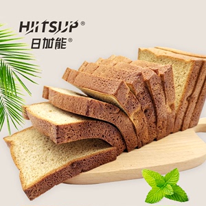 HIITSUP日加能轻碳吐司500g 原味/抹茶味切片代餐无蔗糖轻食现做